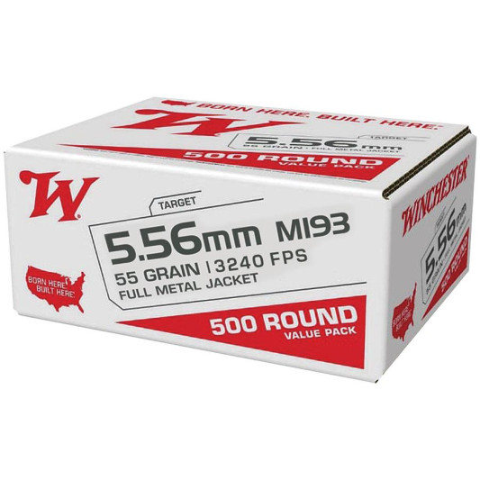 winchester-usa-lake-city-m193-rifle-ammunition-5-56mm-55-gr-fmj-3240-fps-500ct-bulk-box-angle
