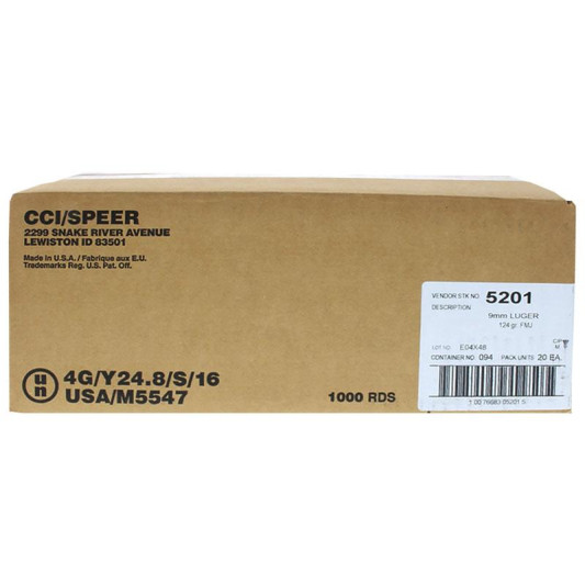 cci-blazer-brass-handgun-ammunition-9mm-luger-124-gr-fmj-1090-fps-1000-ct-20-50-ct-cc5201c