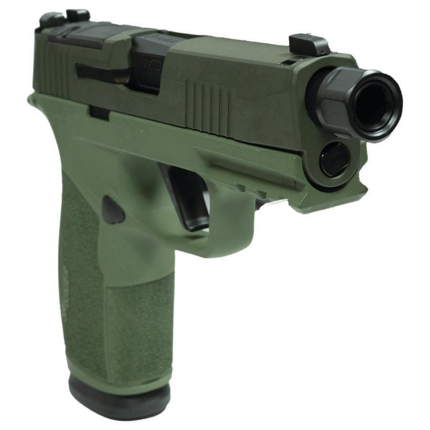 sig_sauer_p365_xmacro_handgun_9mm_luger_17rd_magazines_2_3_7_barrel_two_tone_green_tb_xi6712052tg_0003_Angle Right